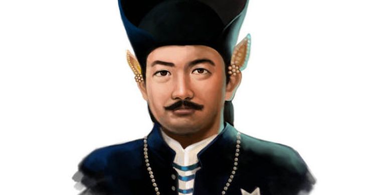 Potret ilustrasi Sultan Ageng Tirtayasa dengan pakaian kebesaran Banten.