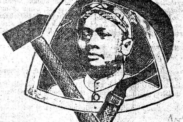 Ilustrasi Haji Mohamad Misbach di Majalah Medan Moeslimin, 1 Januari 1925