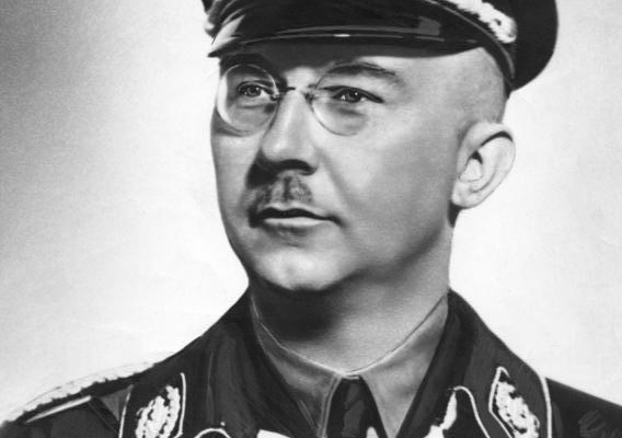Heinrich Himmler dalam seragam SS Nazi Jerman