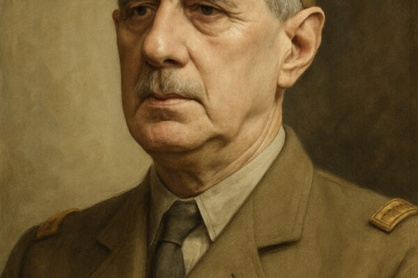 Potret realistis Charles de Gaulle dalam seragam militer
